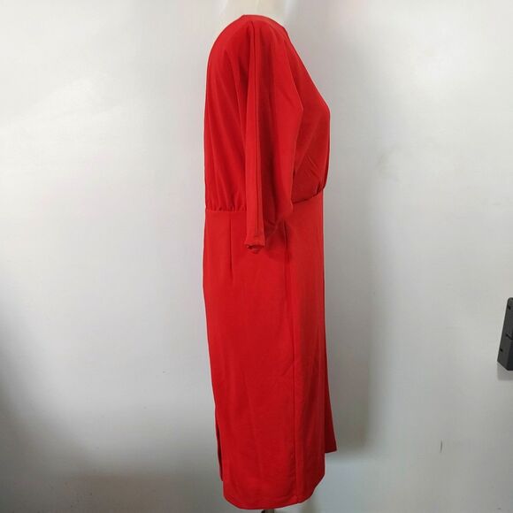 Alexia Admor Dress Womens Size XL Red Dolman Sleeve Stretch Career Cocktail NWT - Picture 5 of 15